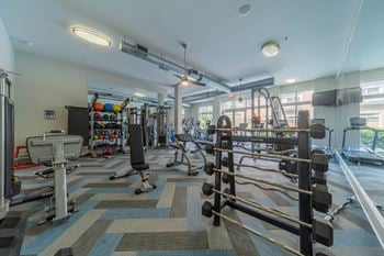 Fitness center with updated equipment